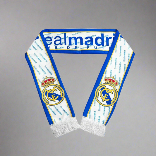 Real Madrid white & blue scarf